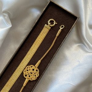 Altın Kaplama Aşk Düğümü  Kazaziye Bileklik - Görsel 2